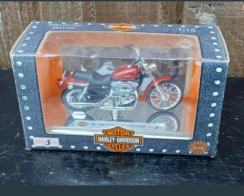 Maisto Harley-Davidson XL 1200C Sportster 1:18, Overige merken, 1:32 tot 1:50, Overige typen, Ophalen of Verzenden