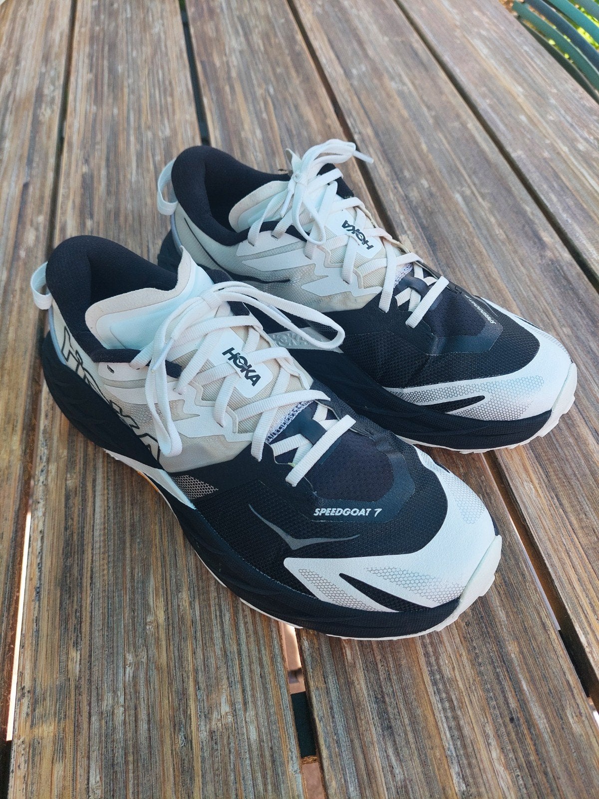 Hoka Speedgoat 7 Wide Trailrunningschoenen - Maat 45 1/3, Zwart, Ophalen of Verzenden, Hoka, Sneakers of Gympen