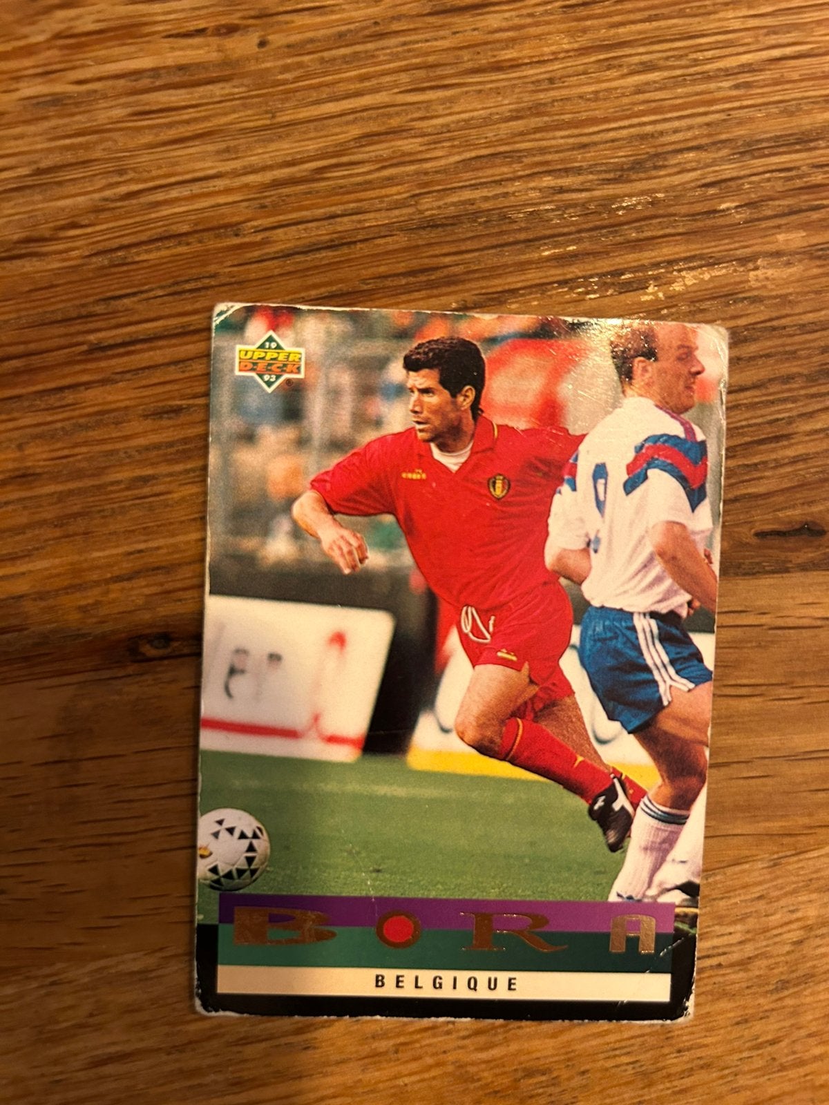 Upper Deck WK 1994 België #210 – Bora Milutinović, Verzamelen, Ophalen of Verzenden, Gebruikt, Buitenlandse clubs, Spelerskaart