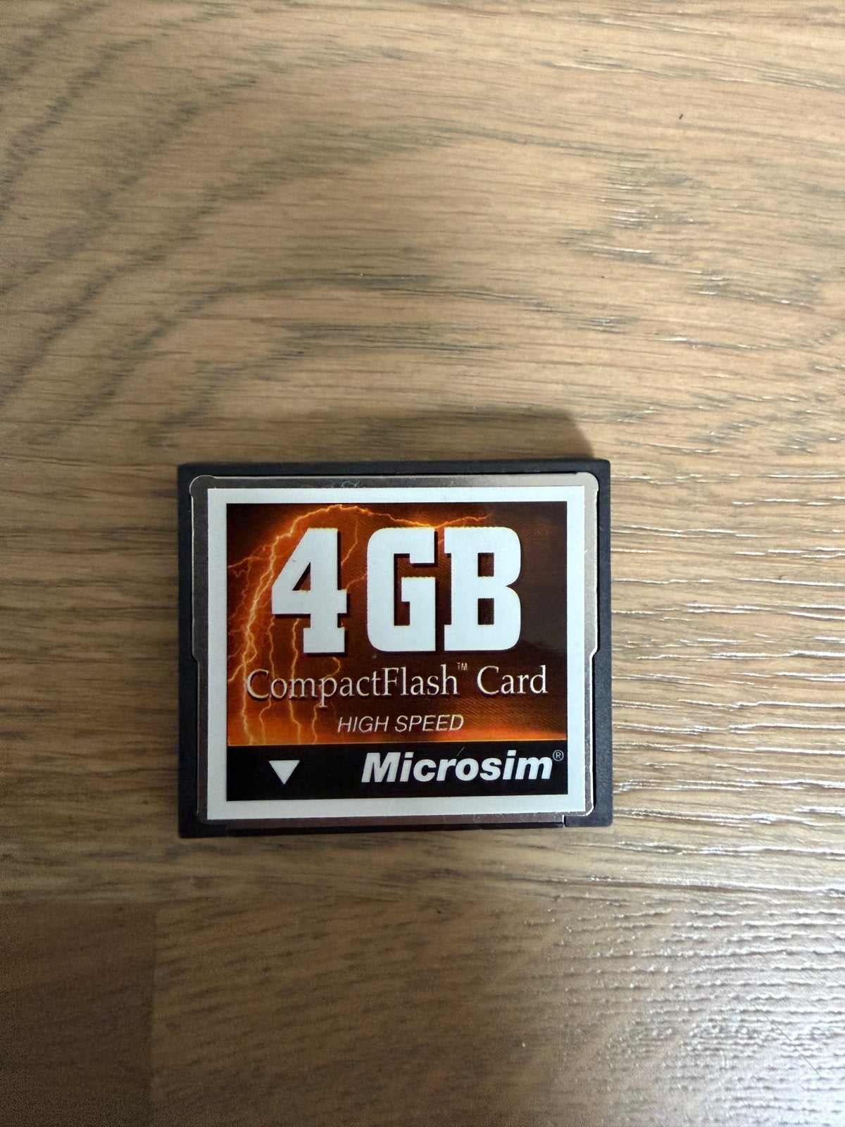 Microsim CompactFlash Card 4GB High Speed, Ophalen of Verzenden, Fotocamera, 4 GB, CompactFlash