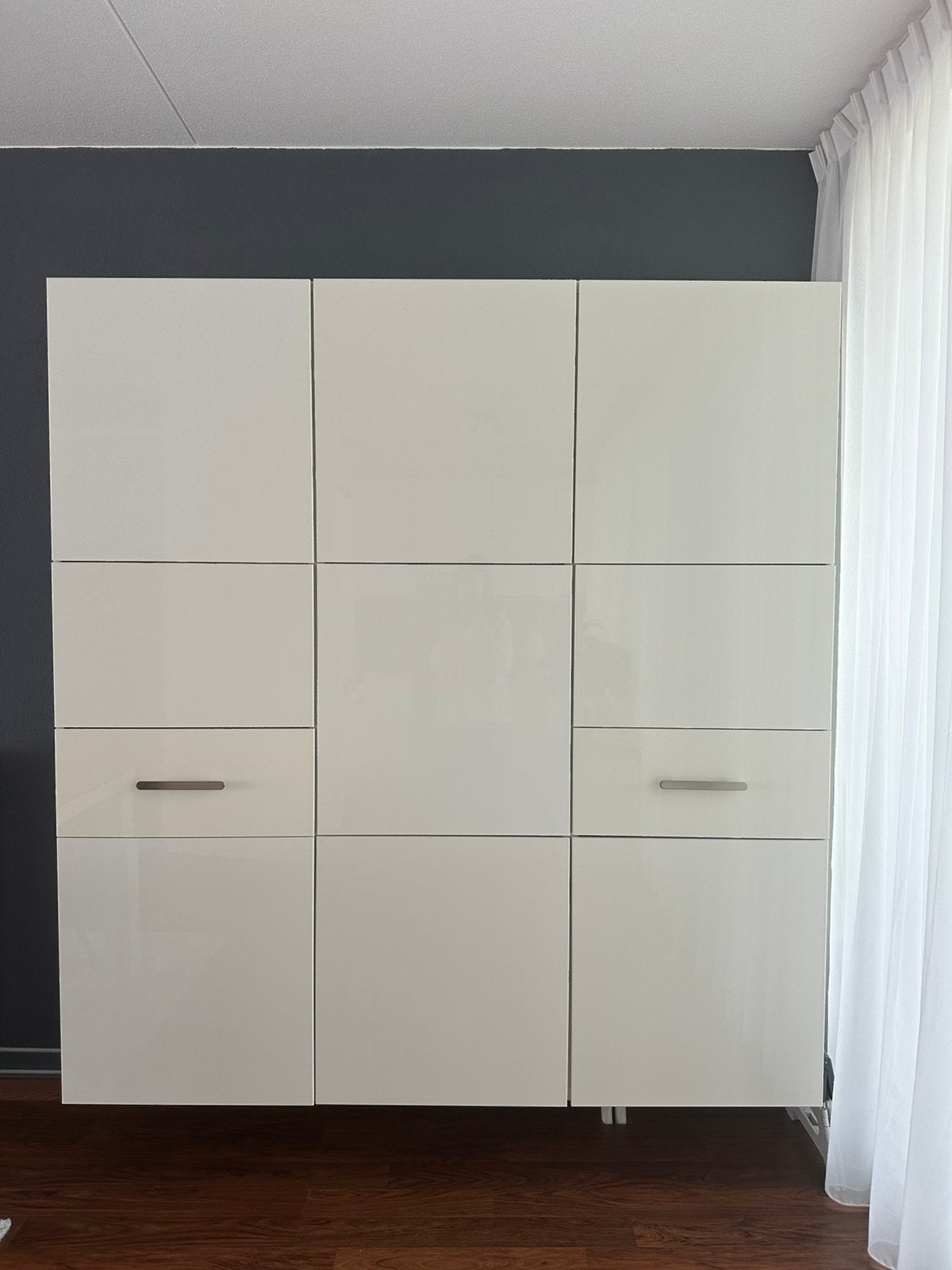 Ikea Besta voorraadkast wit hoogglans 180x192x40cm (bxhxd), Huis en Inrichting, Kasten | Kledingkasten, Ophalen, Zo goed als nieuw