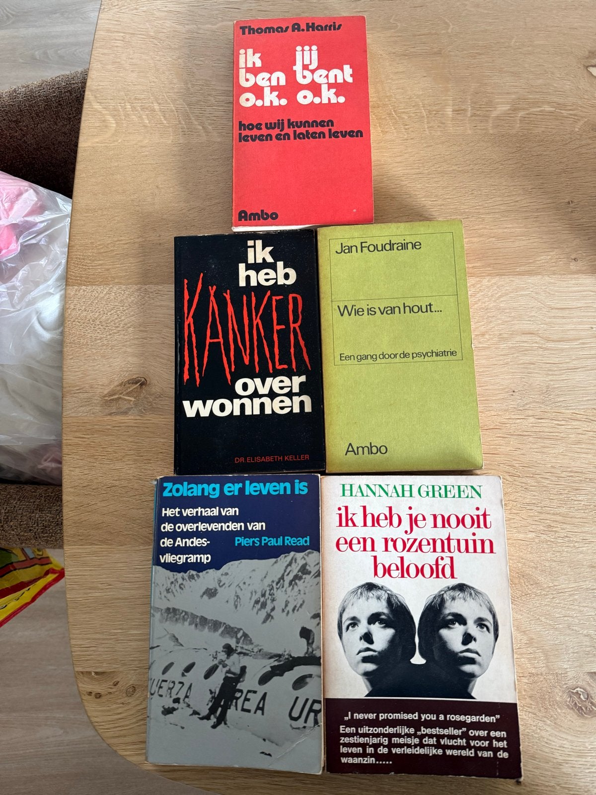 5 boeken: psychologie, psychiatrie, waargebeurd verhaal