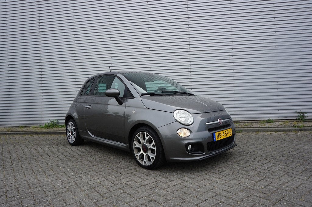 Fiat 500 0.9 TwinAir Turbo 500S Climate / Navi / Elektr. ram, Voorwielaandrijving, Gebruikt, Leder en Stof, 905 kg