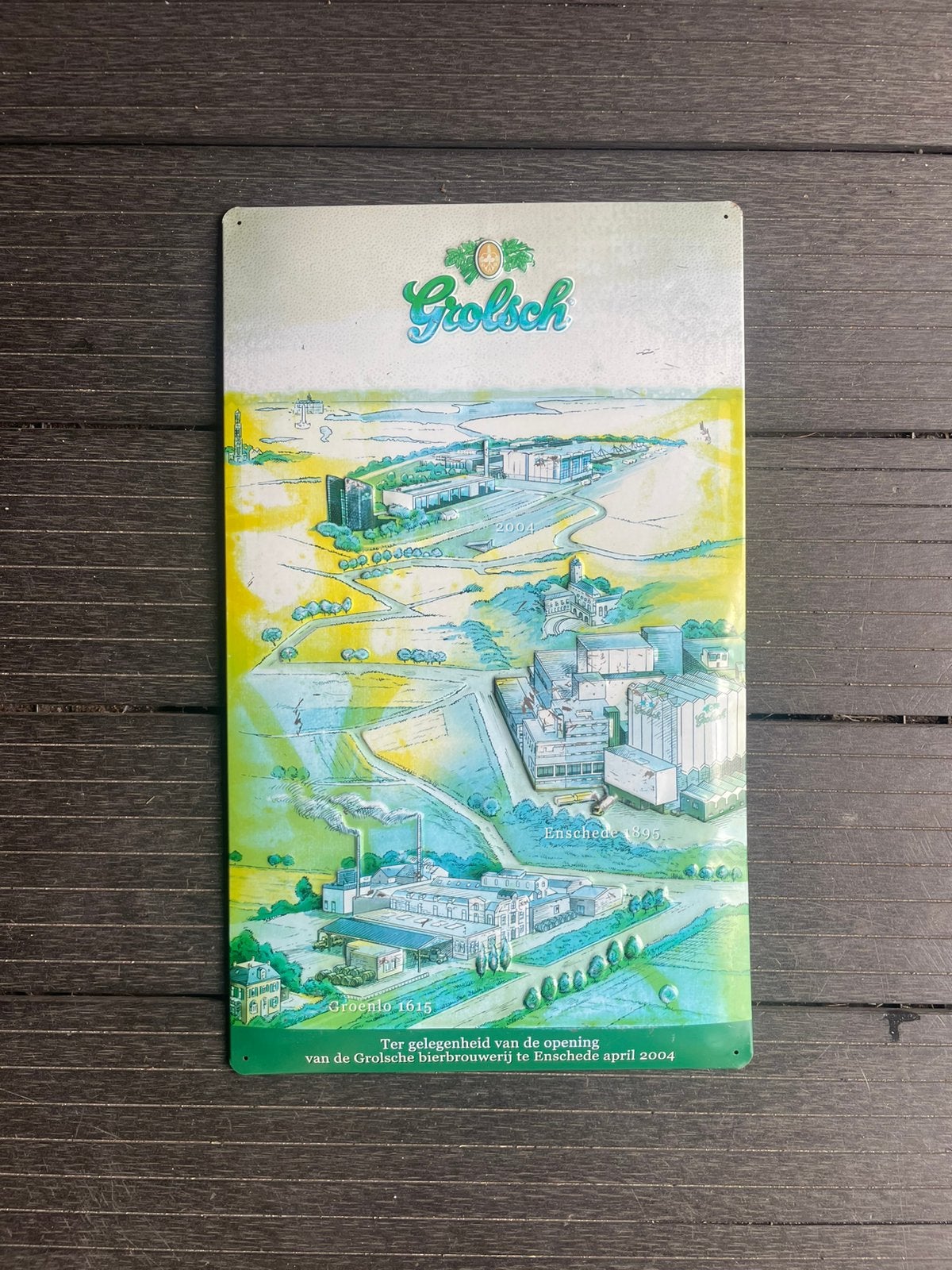 Grolsch bier bord, Verzamelen, Biermerken, Ophalen of Verzenden, Zo goed als nieuw
