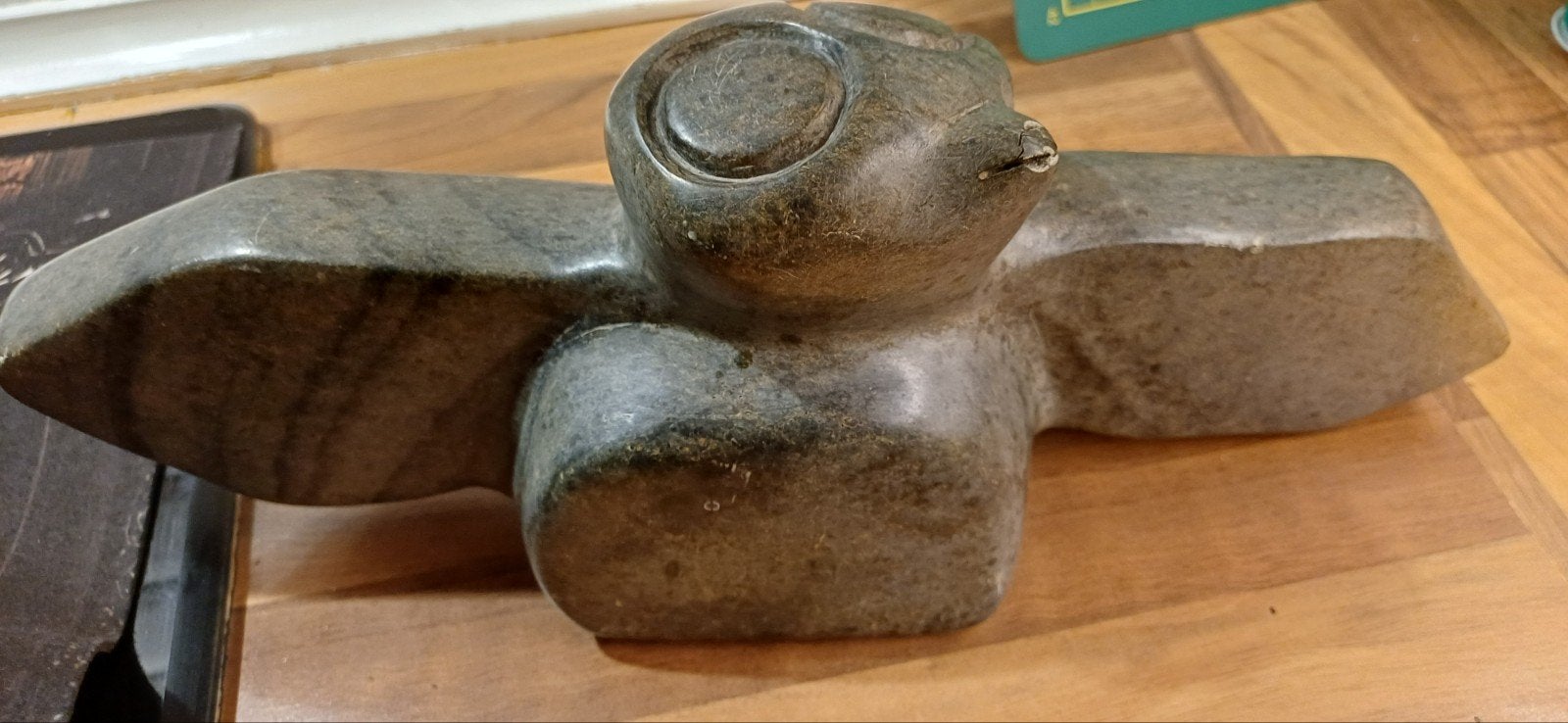 Uniek stenen beeld van een vogel, 30 cm, 5 kg, Ophalen of Verzenden, Handgemaakt, 20 - 50 cm, Steen of Keramiek