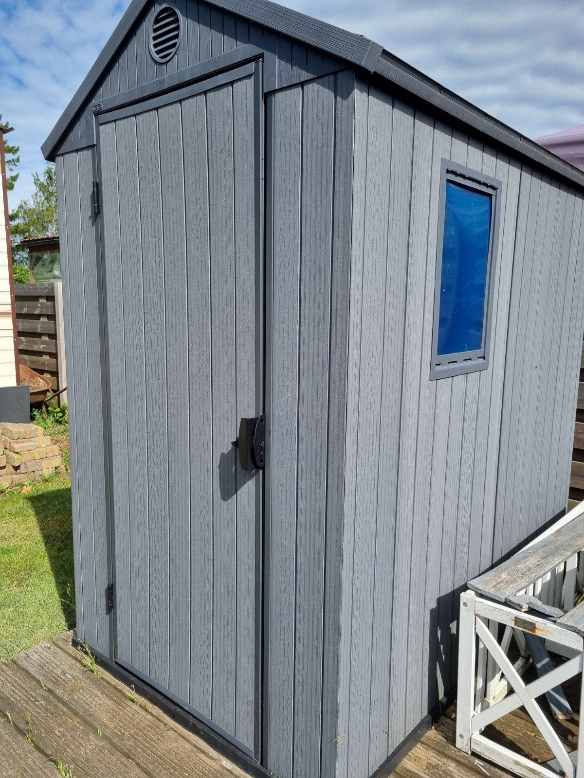 ZGAN Opberghokje, Tuin en Terras, Tuinhuizen, Kunststof, 1 raam, Ophalen, Minder dan 250 cm