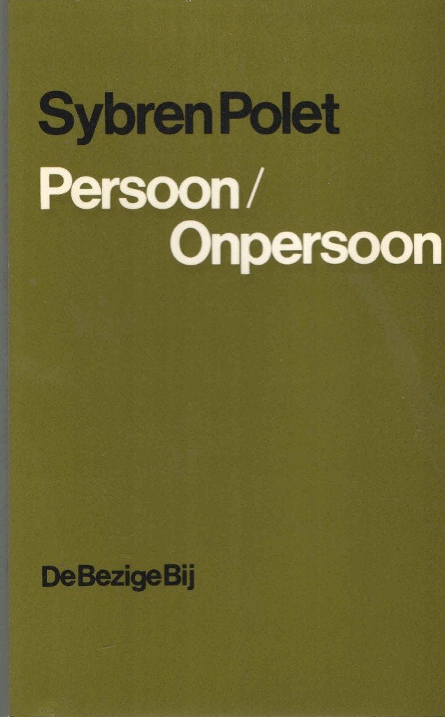 Persoon / Onpersoon - Sybren Polet, Ophalen of Verzenden, Gelezen, Sybren Polet, Nederland