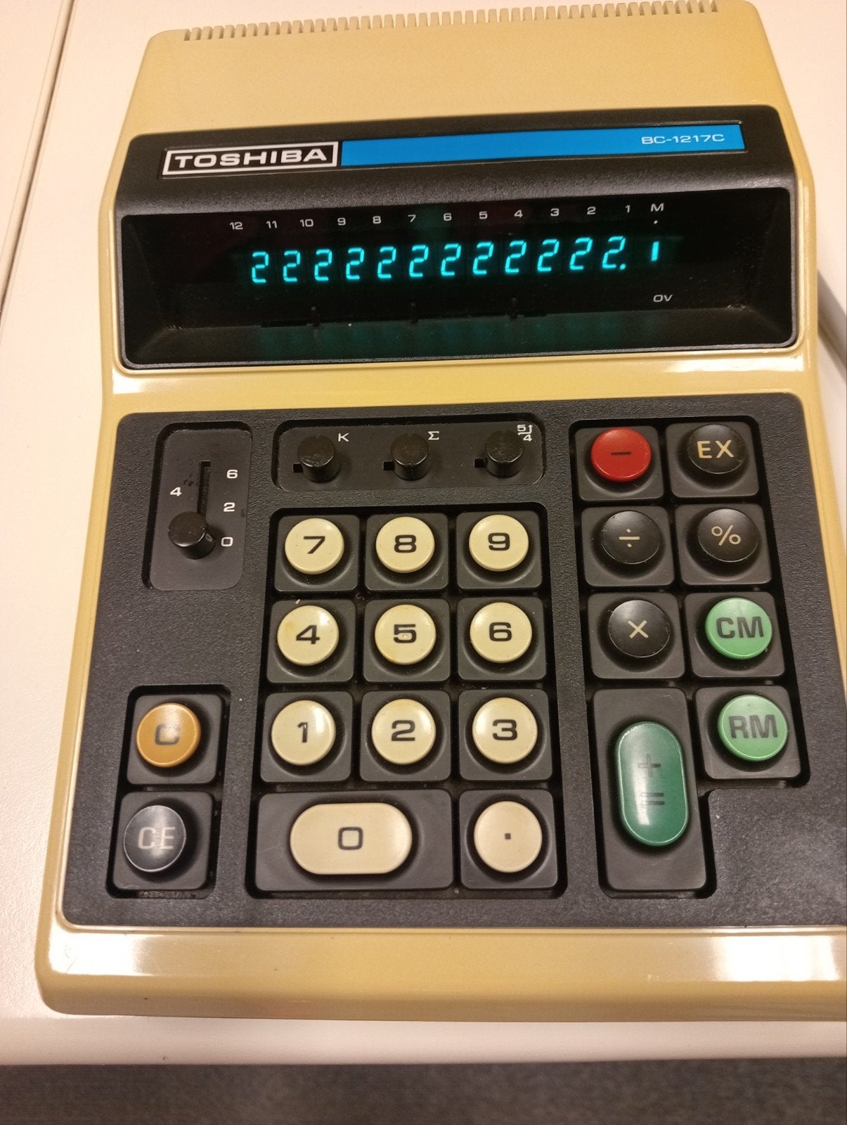 Toshiba BC-1217C  Rekenmachine in Nieuwstaat, Ophalen, Zo goed als nieuw, Toshiba, Toshiba