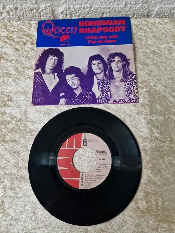 Queen Bohemian Rhapsody 7” Vinyl 1975 NL, Cd's en Dvd's, Vinyl Singles, Ophalen of Verzenden, Gebruikt, Pop
