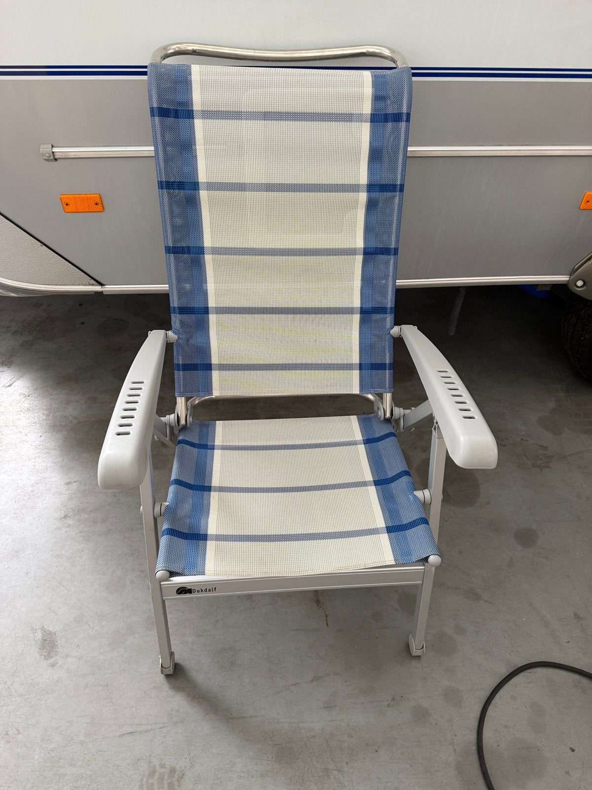 Nette dukdalf camping stoel campingstoelen, Caravans en Kamperen, Ophalen, Campingstoel