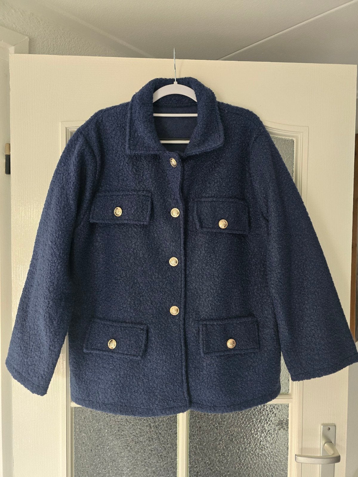 nieuw tussenjas donkerblauw 40 42 44, Kleding | Dames, Ophalen of Verzenden, Nieuw, Maat 42/44 (L), Blauw