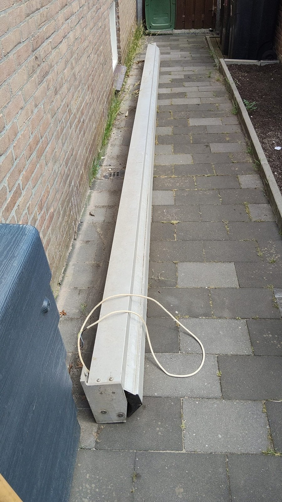Elektrisch zonnenscherm, Tuin en Terras, Zonneschermen, Ophalen, 450 cm of meer, Elektrisch, Zo goed als nieuw