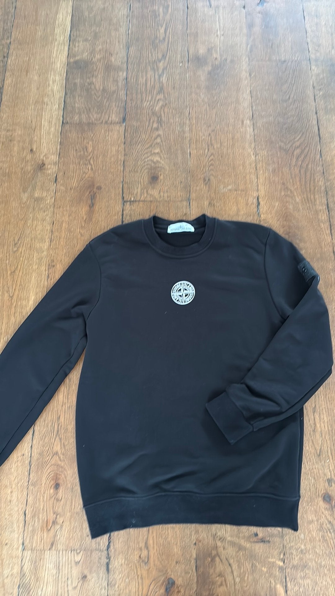 Zwarte sweater Stone Island maat L, Kleding | Heren, Ophalen of Verzenden, Zo goed als nieuw, Zwart