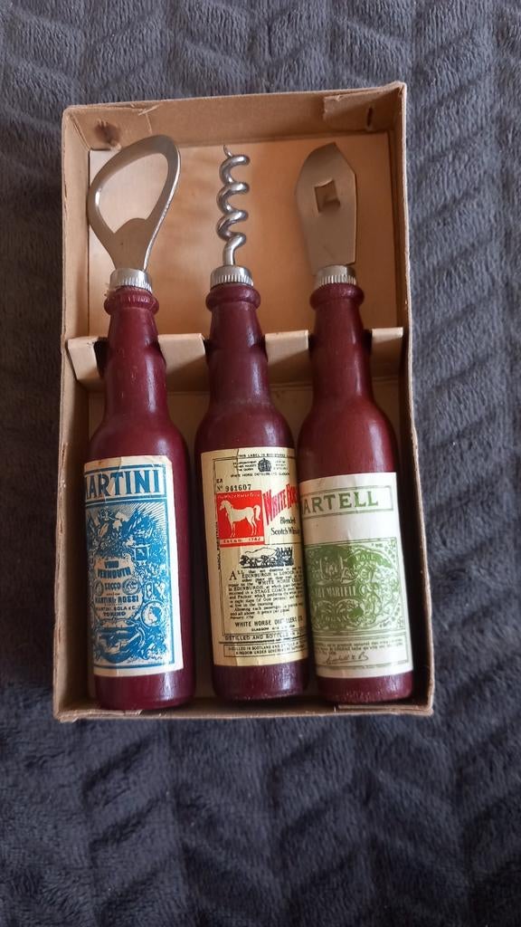 Curiosa Bar setje '60 Martini White Horse Martell Mancave, Ophalen of Verzenden, Gebruikt, Gebruiksvoorwerp