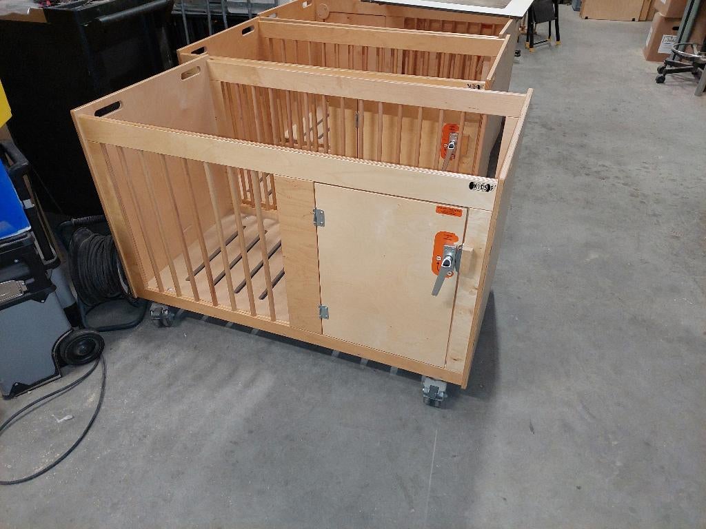 6x Kids-F Evacuatiebed / kinderopvangbed / verrijdbaar bed, Ophalen of Verzenden, Zo goed als nieuw, Minder dan 140 cm, Minder dan 70 cm