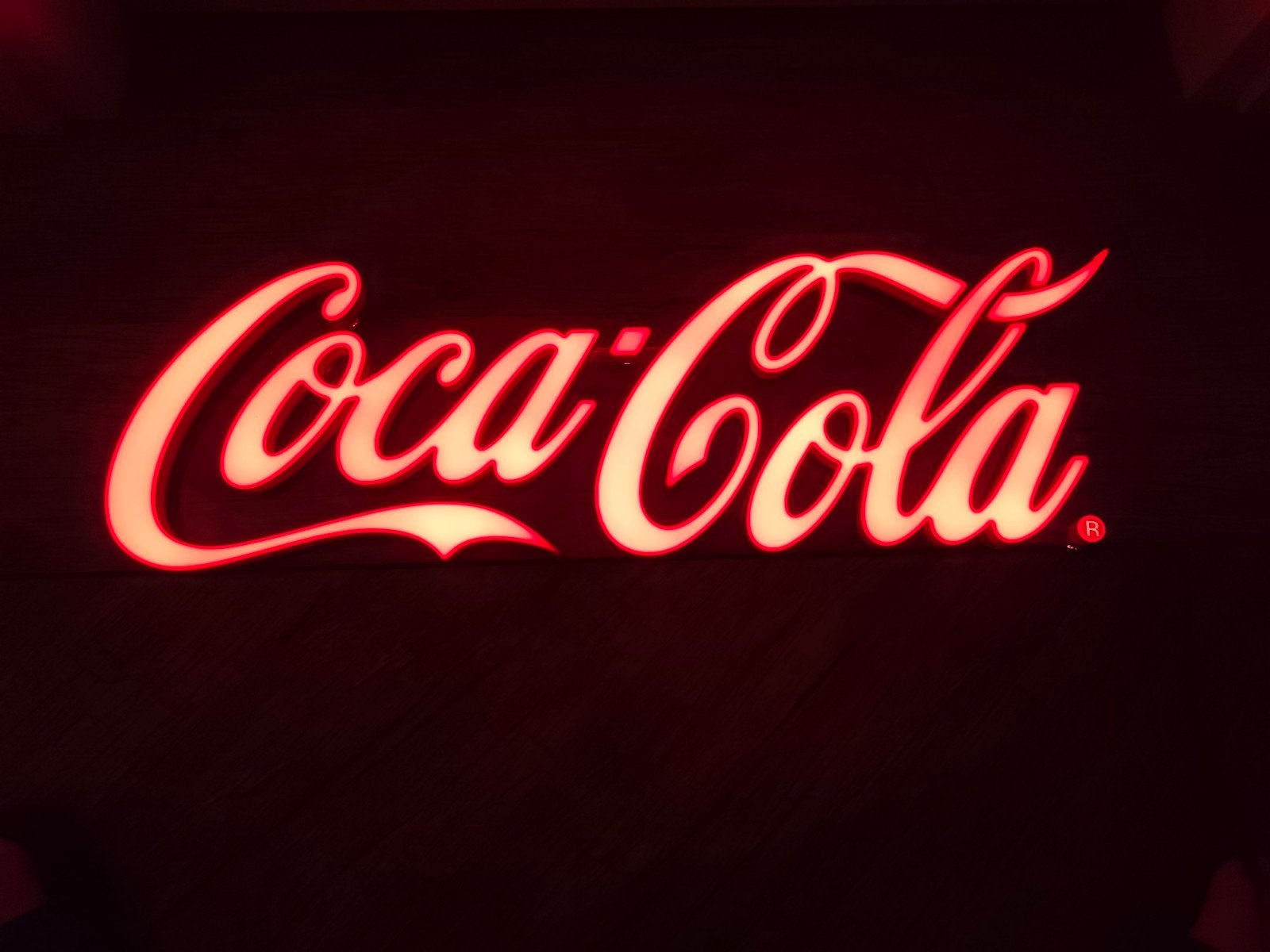 Coca Cola verlicht reclamebord, Ophalen of Verzenden, Gebruikt, Reclamebord