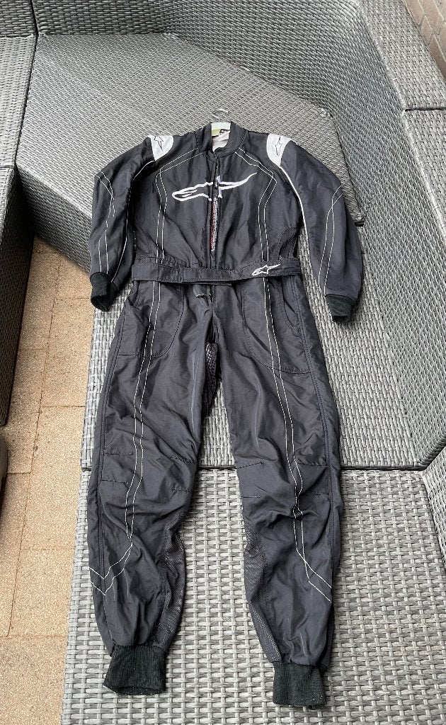 Zwart Alpinestars Heren kartpak maat 50, Sport en Fitness, Karting, Ophalen of Verzenden, Gebruikt, Kleding of Schoenen