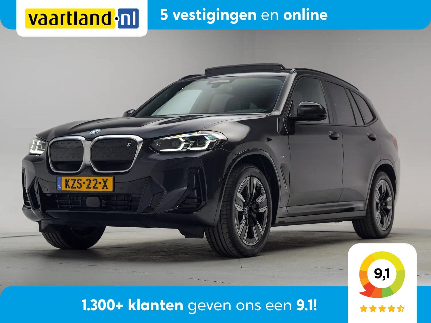 BMW iX3 M-Sport High Executive 80 kWh [ Panoramadak Adapt.cr, Auto's, Automaat, 0 cilinders, Gebruikt, 750 kg