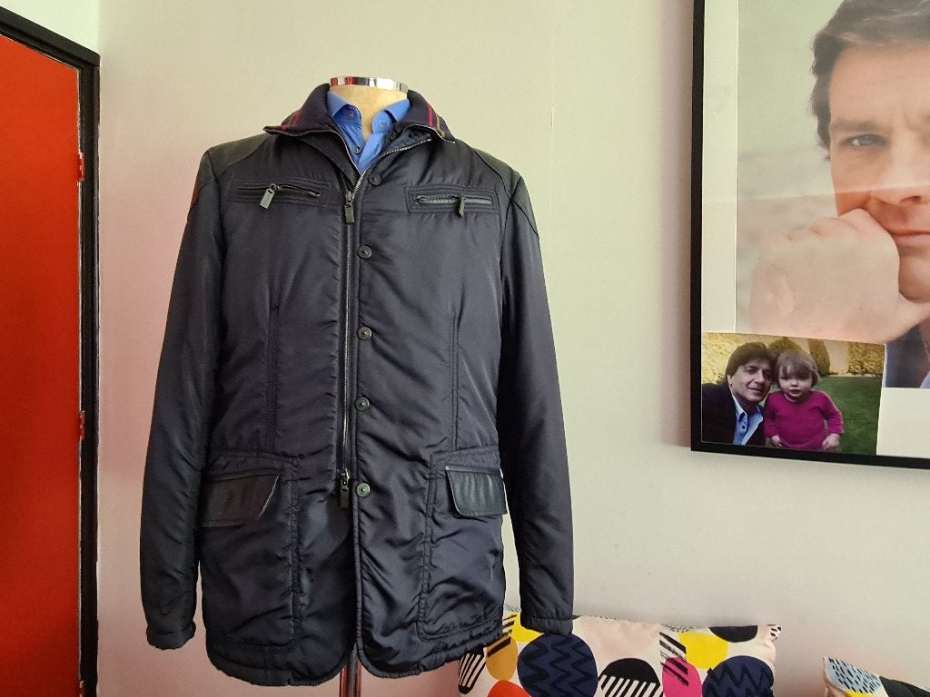 Nieuw Etro Milano jas super pasvorm met blauwe kleur maat L, Ophalen, Maat 52/54 (L), Blauw, Etro Milano