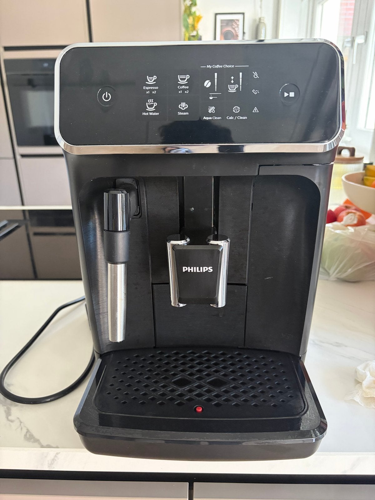 Philips EP2220 Volautomatische koffiemachine - Zwart, Ophalen, Gebruikt, Espresso apparaat, Koffiebonen