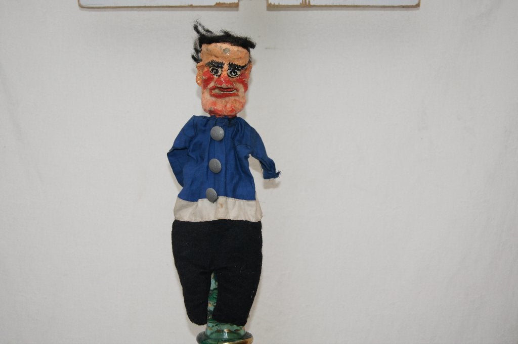 Vintage handpoppen set - Man en Vrouw, Verzamelen, Ophalen of Verzenden, Gebruikt, Pop