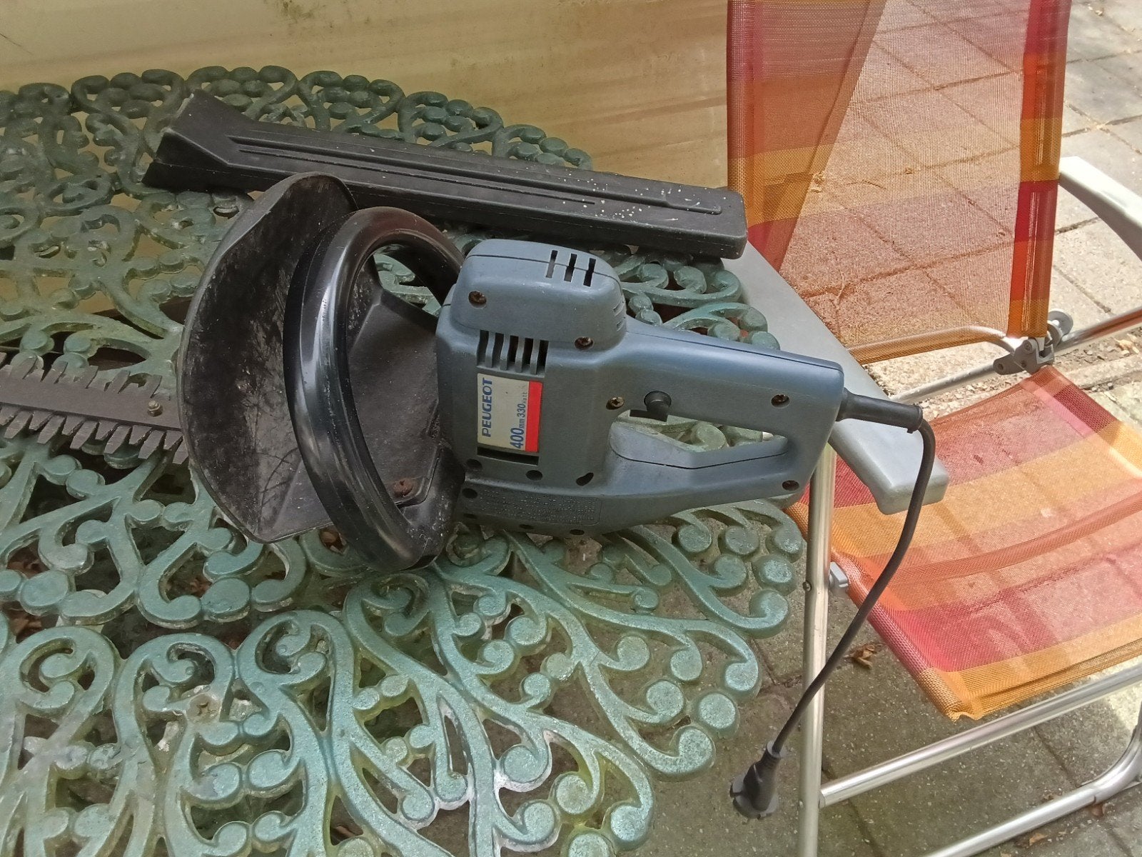 Peugeot 400-120 elektrische heggenschaar, Ophalen of Verzenden, Gebruikt, Elektrisch, Peugeot