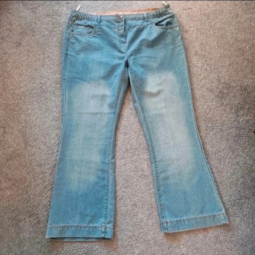 Spijkerbroek jeans maat 52 / 6xl, Kleding | Dames, Grote Maten, Ophalen, Blauw, Broek of Spijkerbroek
