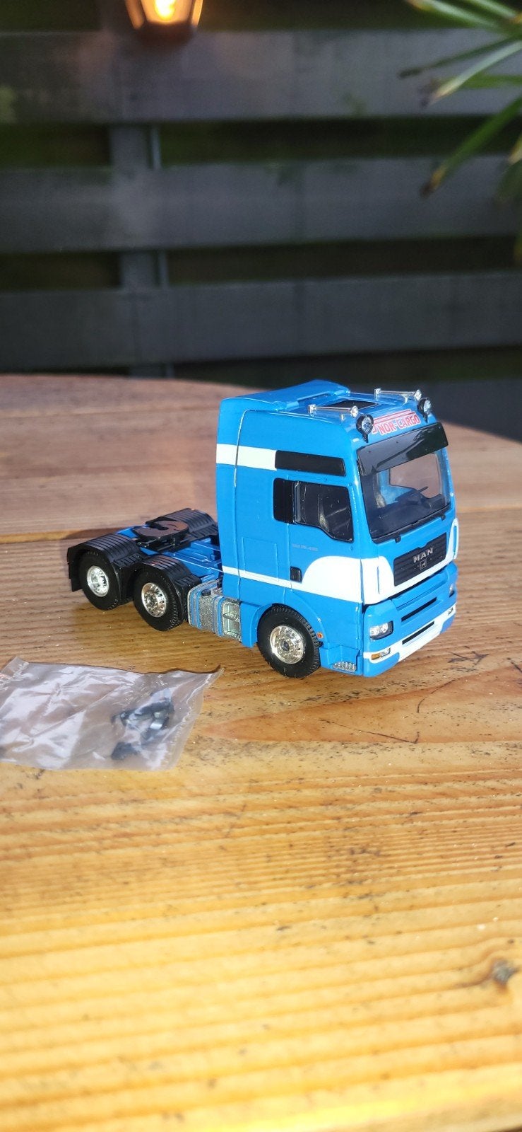 Tekno m.a.n norcargo, Ophalen of Verzenden, Zo goed als nieuw, Bus of Vrachtwagen, Tekno