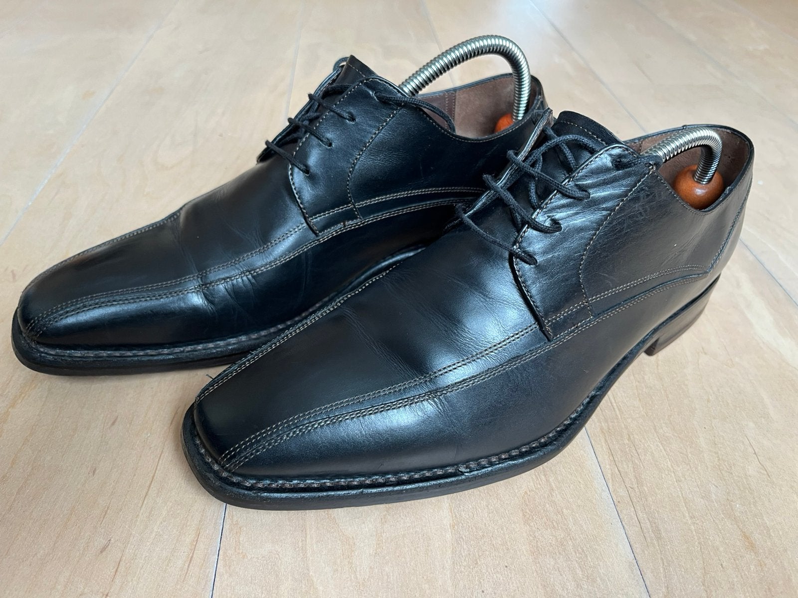 Floris van Bommel Derby veterschoen Marser maat 7, Zwart, Ophalen of Verzenden, Zo goed als nieuw, Veterschoenen
