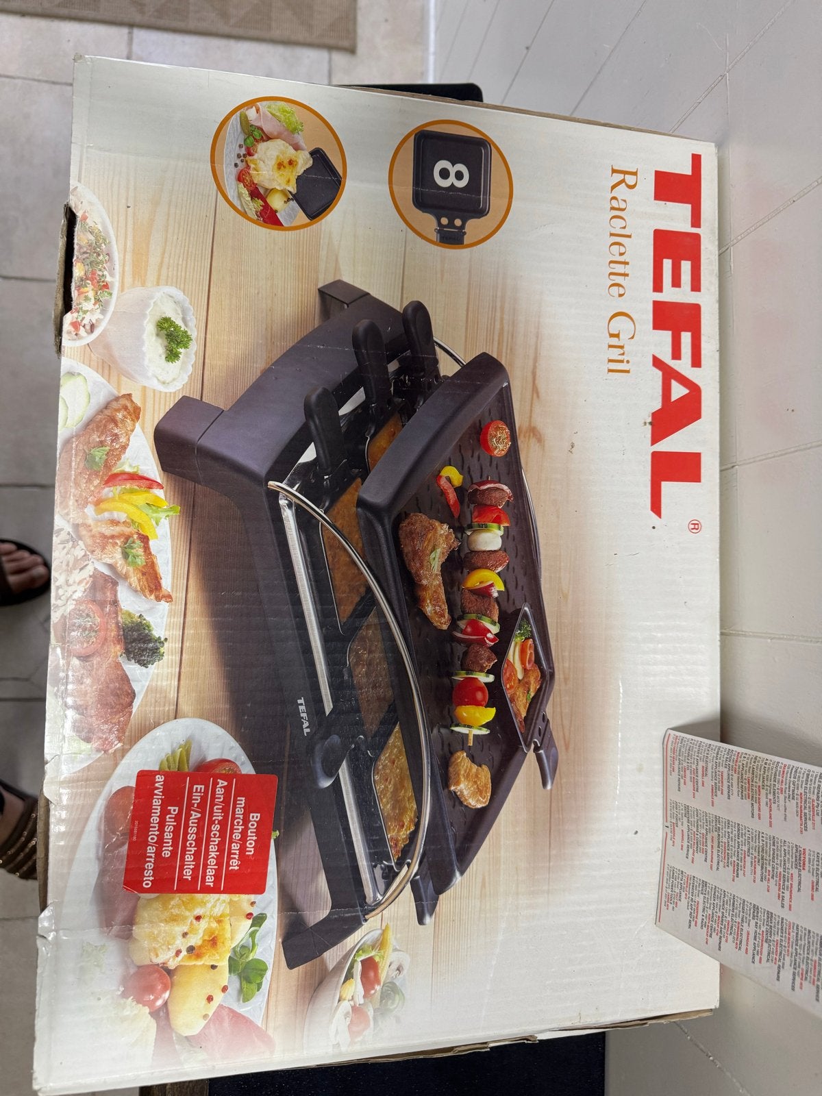 Tefal Raclette Grill voor 8 personen - Nieuw in doos, Ophalen of Verzenden, Nieuw, 8 personen of meer