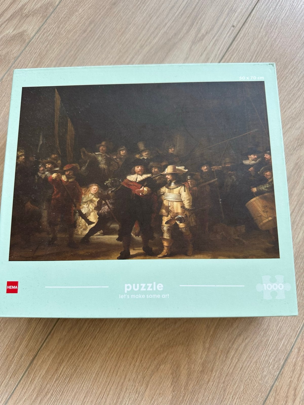 HEMA Nachtwacht Legpuzzel 1000 stukjes, Hobby en Vrije tijd, Denksport en Puzzels, Ophalen, 500 t/m 1500 stukjes, Zo goed als nieuw