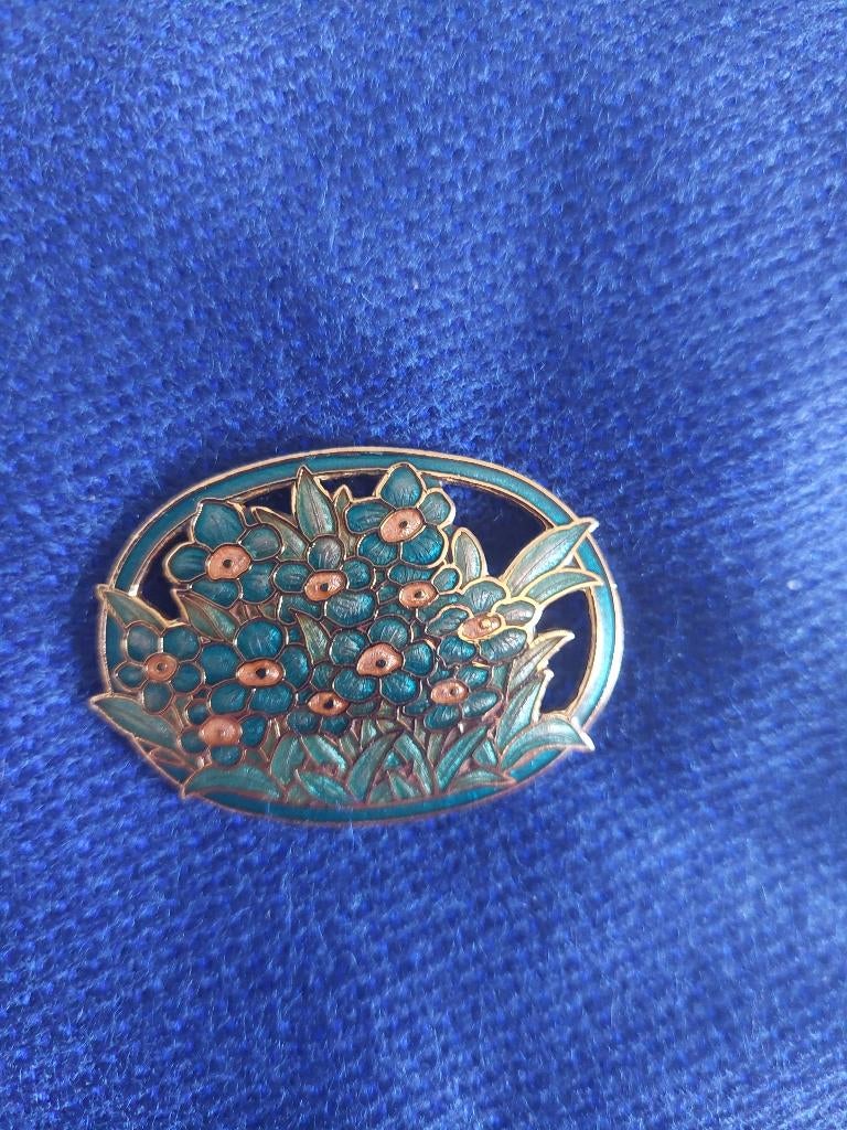BROCHES met bloem motief, Sieraden, Tassen en Uiterlijk, Broches, Ophalen of Verzenden, Gebruikt, 4 tot 7 cm, Overige materialen