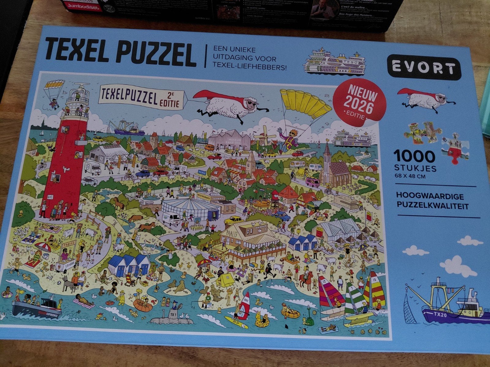 Puzzel texel, Hobby en Vrije tijd, Denksport en Puzzels, Ophalen of Verzenden, 500 t/m 1500 stukjes, Zo goed als nieuw