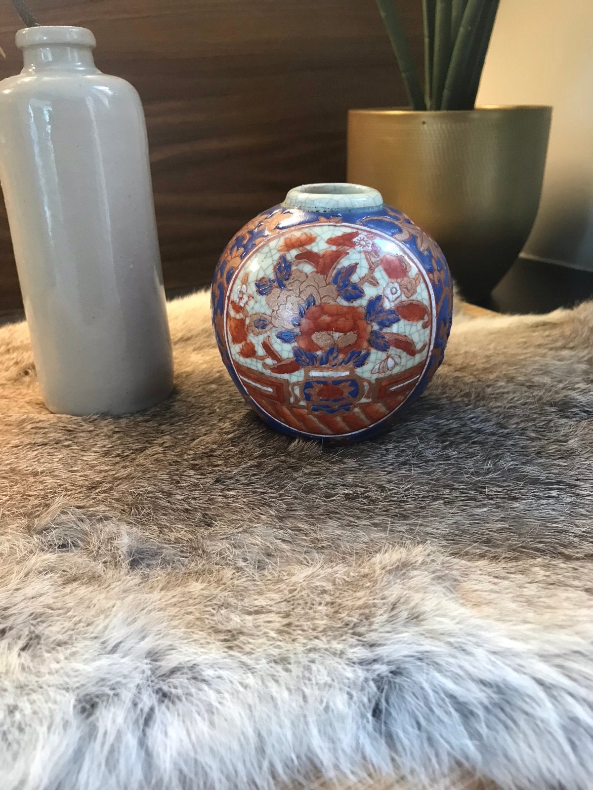 Antieke Japanse Imari Vaasje - Uitstekende Staat, 11 cm, Ophalen