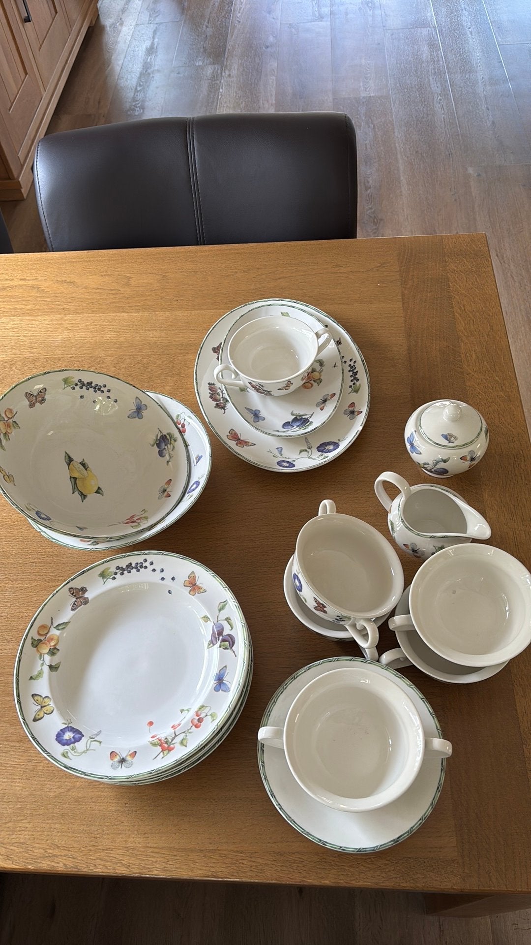 Janneke Brinkman servies Fruit & Flowers, Huis en Inrichting, Keuken | Servies, Gebruikt, Overige merken, Landelijk/Boerenbont