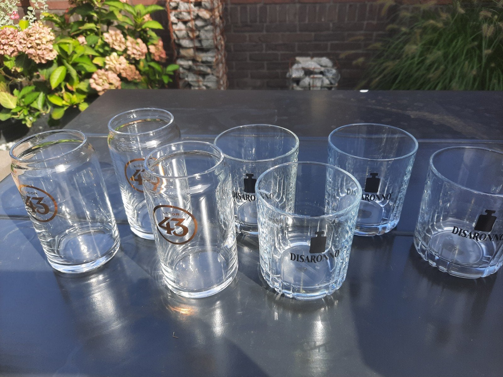 3 stuks Licor 43 en 4 Disaronno glazen, zgan, Verzamelen, Ophalen of Verzenden, Zo goed als nieuw