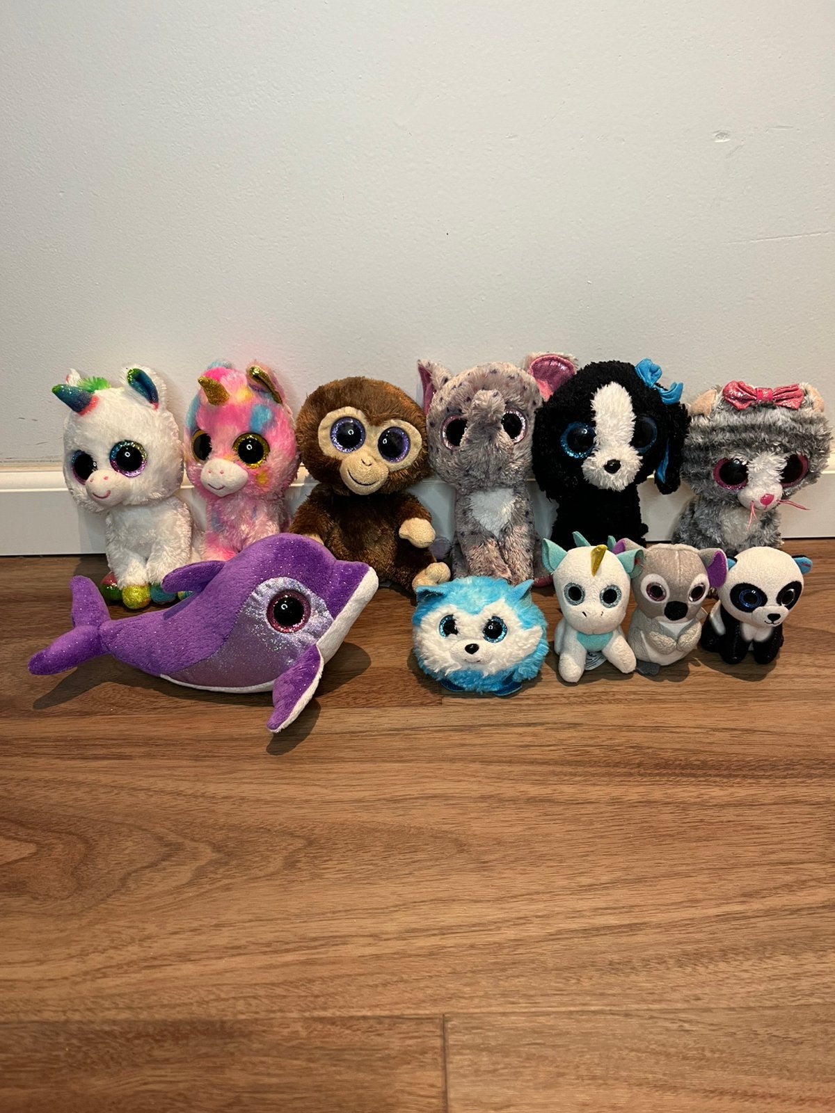 11x Ty Beanie Boos & Puffies pluche knuffels, Gebruikt, Overige typen, Ophalen of Verzenden, Meerkleurig