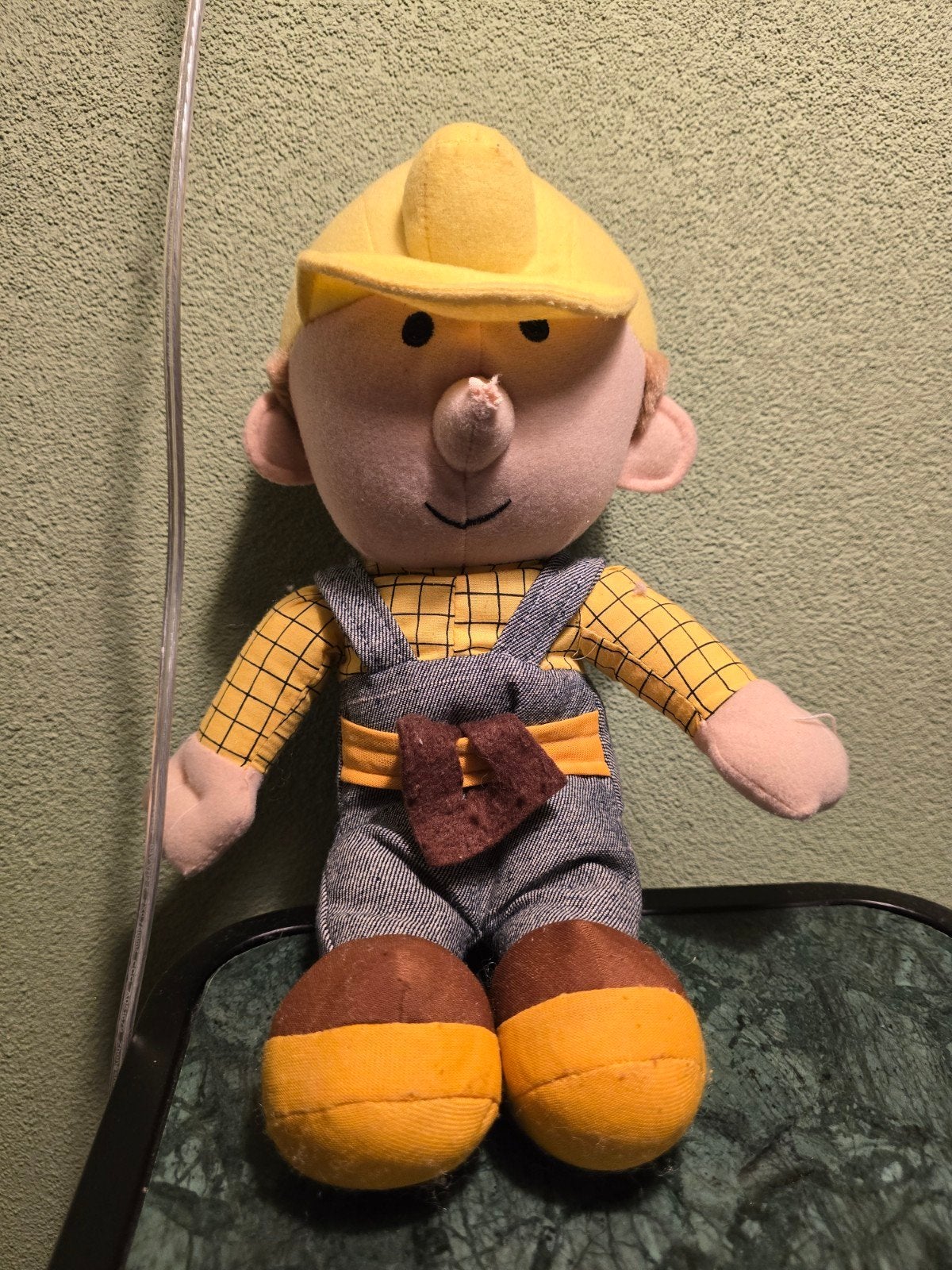 Bob de Bouwer Knuffel - 34 cm hoog vintage, Ophalen of Verzenden, Overige typen