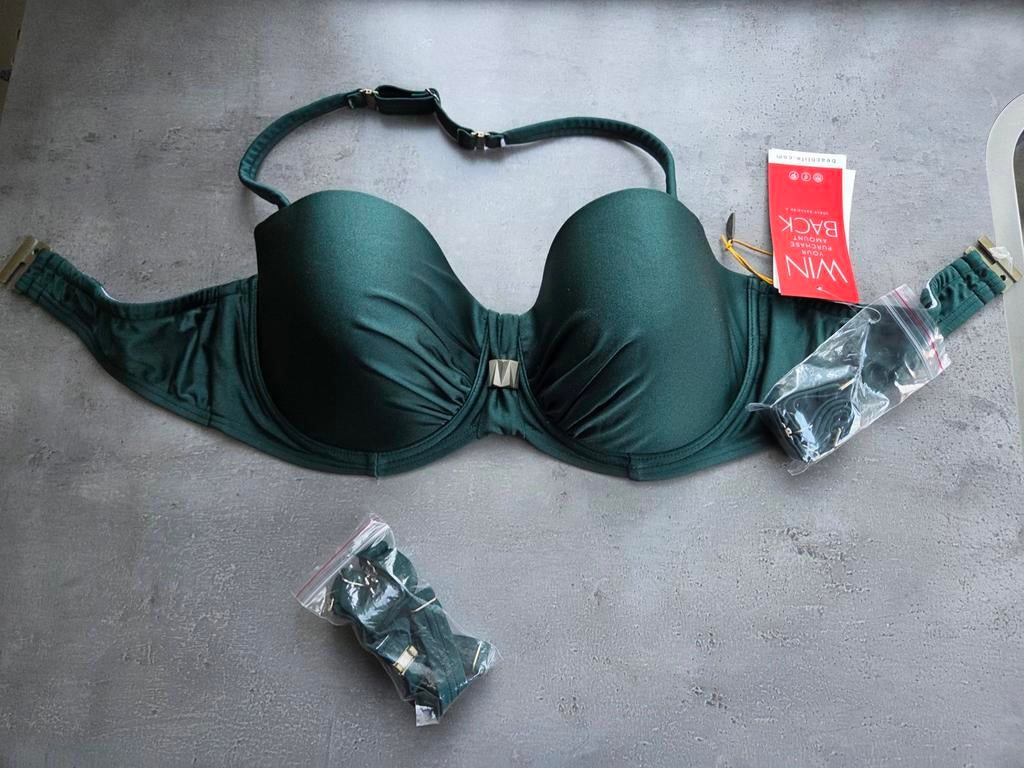 Donkergroene bikini top Beachlife 42D nieuw, Beachlife, Nieuw, Ophalen of Verzenden, Bikini