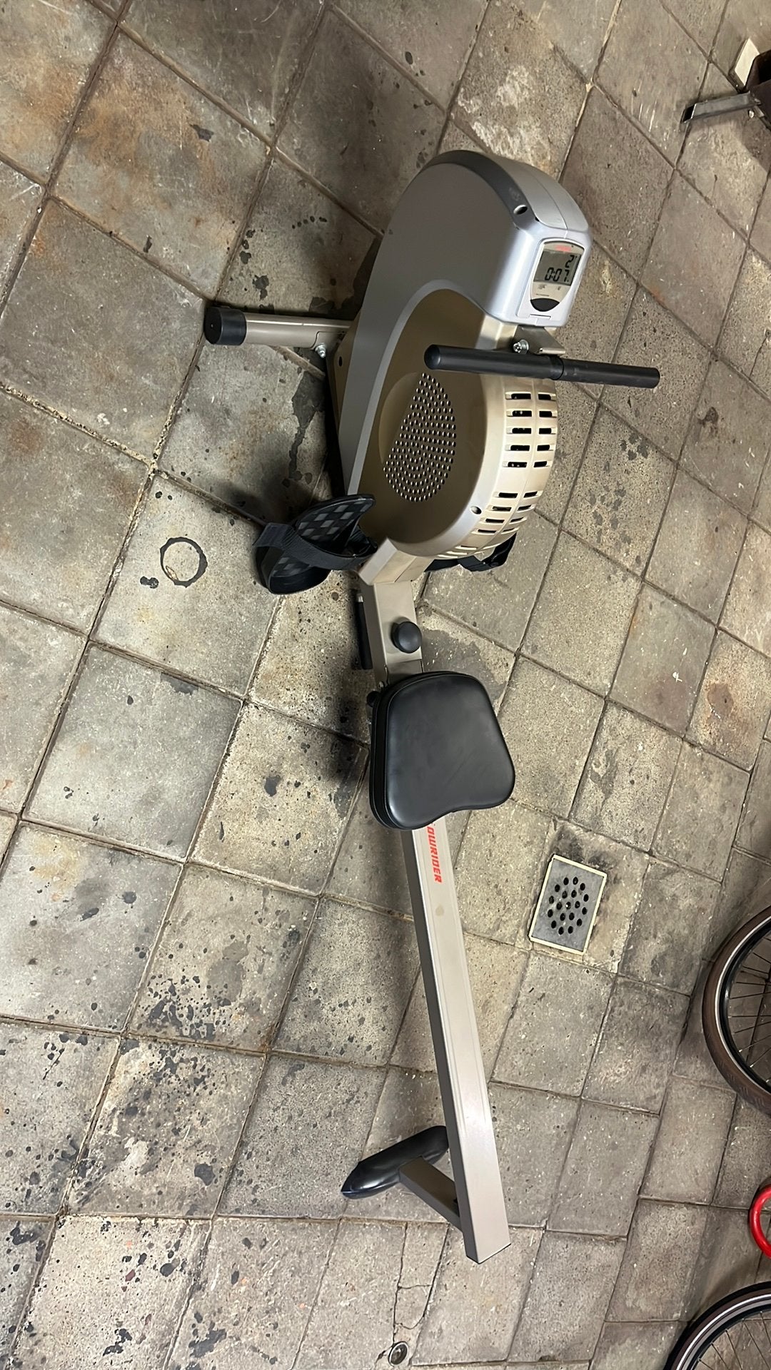 Roeimachine, roeiapparaat, roeitrainer, Sport en Fitness, Ophalen, Overige materialen, Gebruikt, Rug