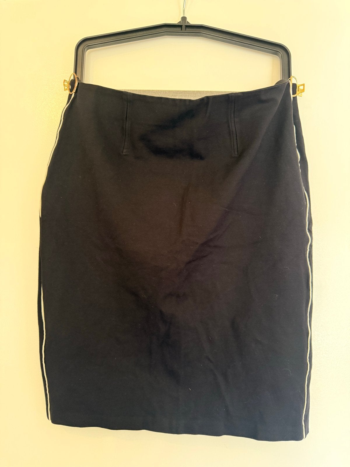 Promiss zwarte kokerrok met witte streep, maat XXL, Kleding | Dames, Rokken, Zwart, Maat 46/48 (XL) of groter, Ophalen of Verzenden