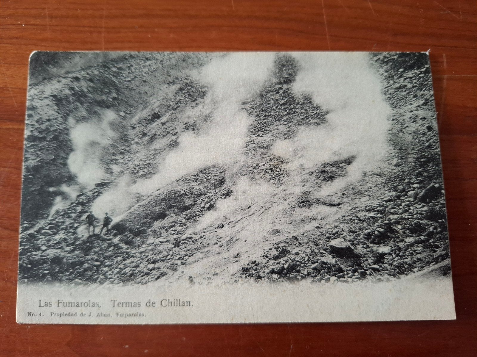 Oude Ansichtkaart Chili - Las Fumarolas, Termas de Chillan, Verzamelen, Ansichtkaarten | Buitenland, Ophalen of Verzenden, Voor 1920
