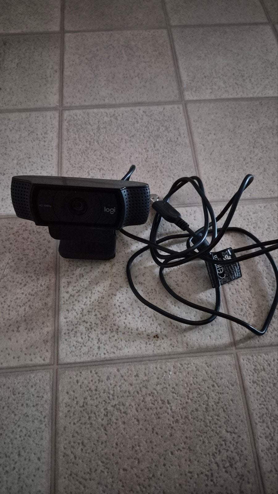 Logitech C920e Webcam, Computers en Software, Webcams, Gebruikt, Logitech, Ophalen of Verzenden, Monitorclip