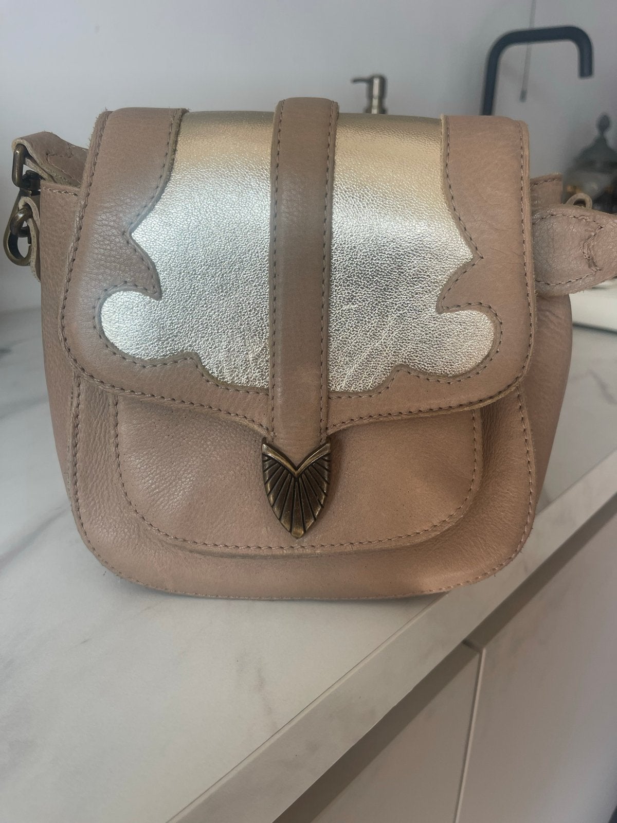 Tas Cowboys Bag, Ophalen of Verzenden, Gebruikt, Beige, Schoudertasje
