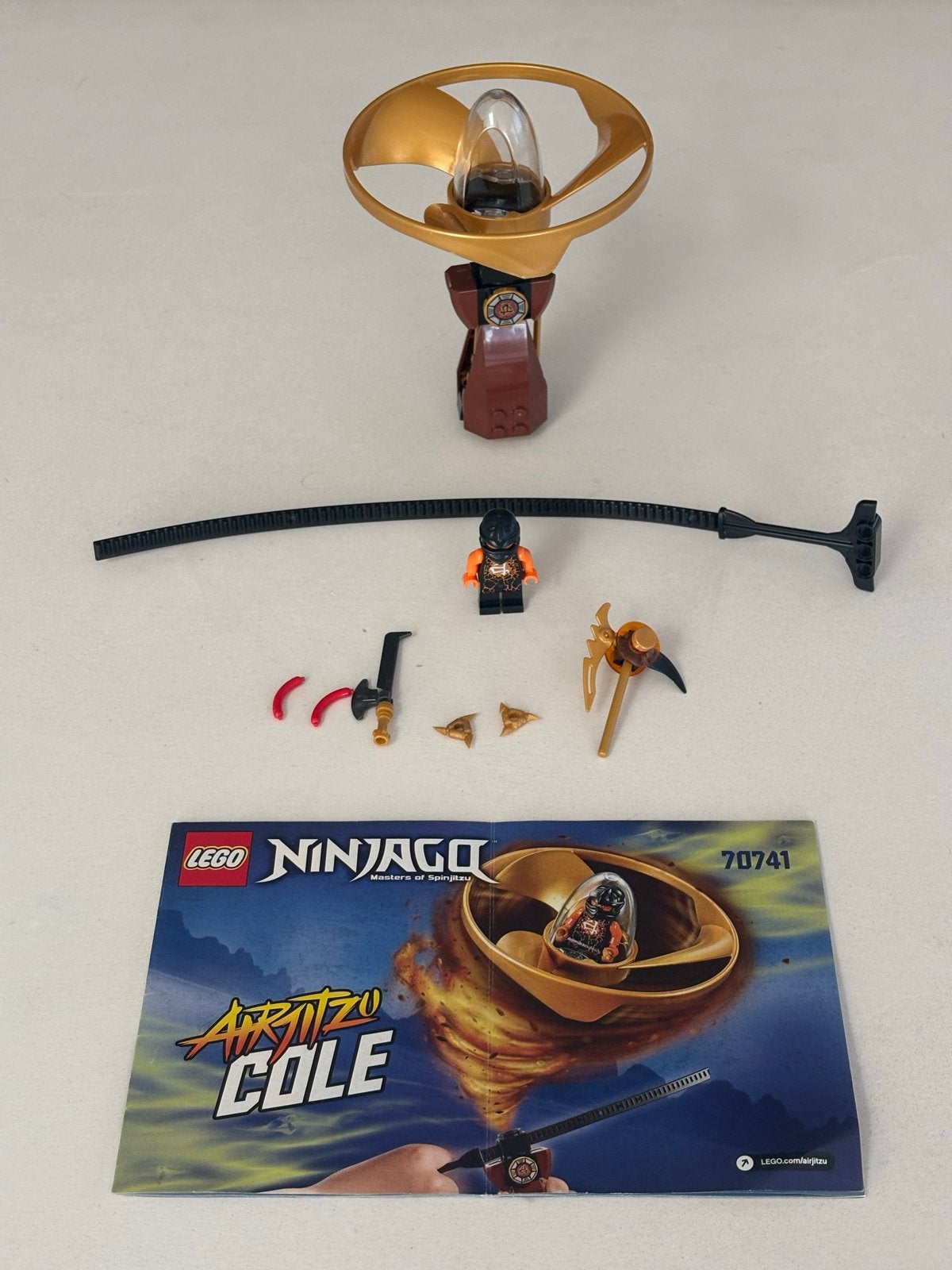 Lego Ninjago Airjitzu Cole 70741, Gebruikt, Lego, Ophalen of Verzenden, Compleet
