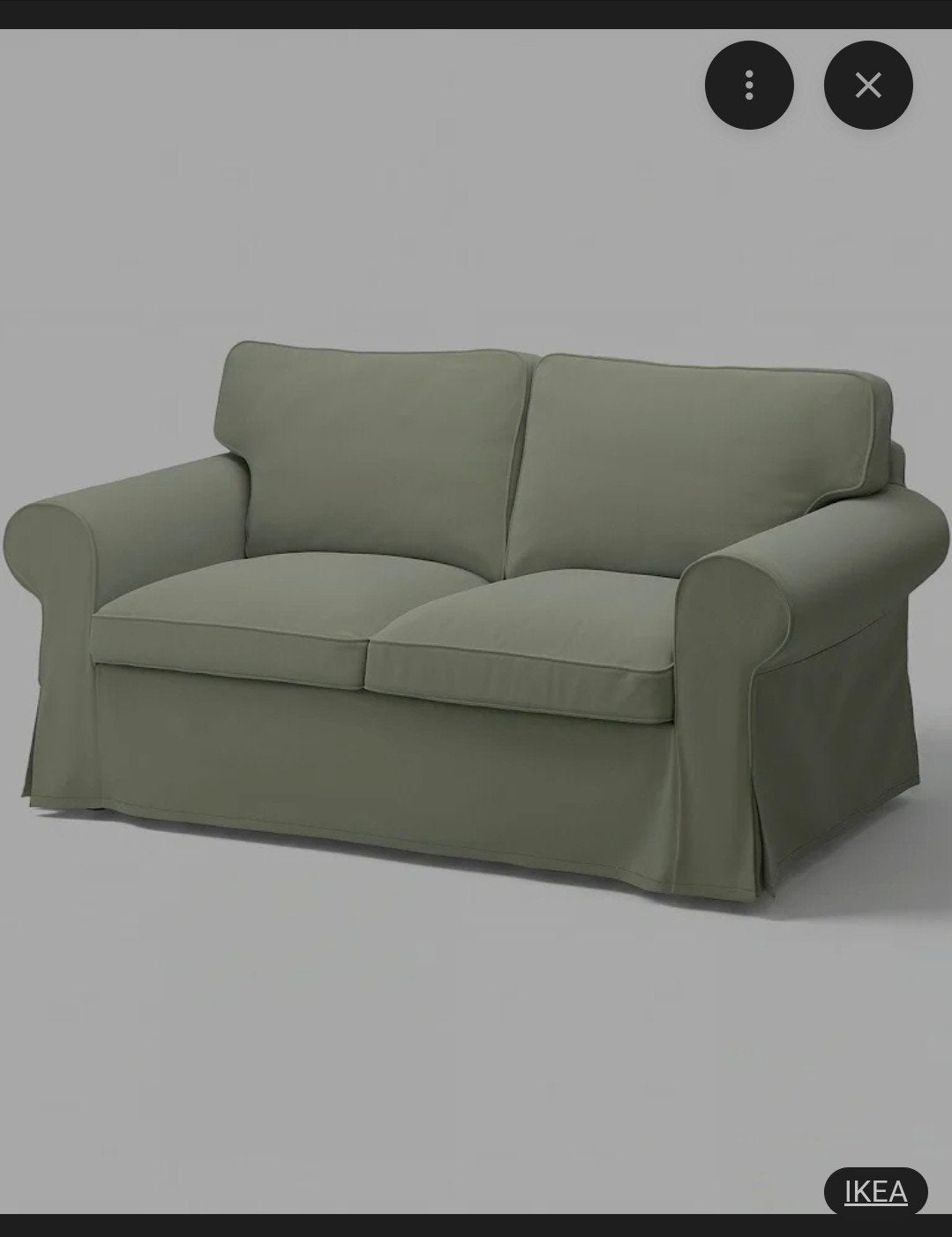 gezocht een 2 zitsbank van ektorp ikea kleur maakt niet uit, Ophalen, Zo goed als nieuw, Tweepersoons, 90 cm