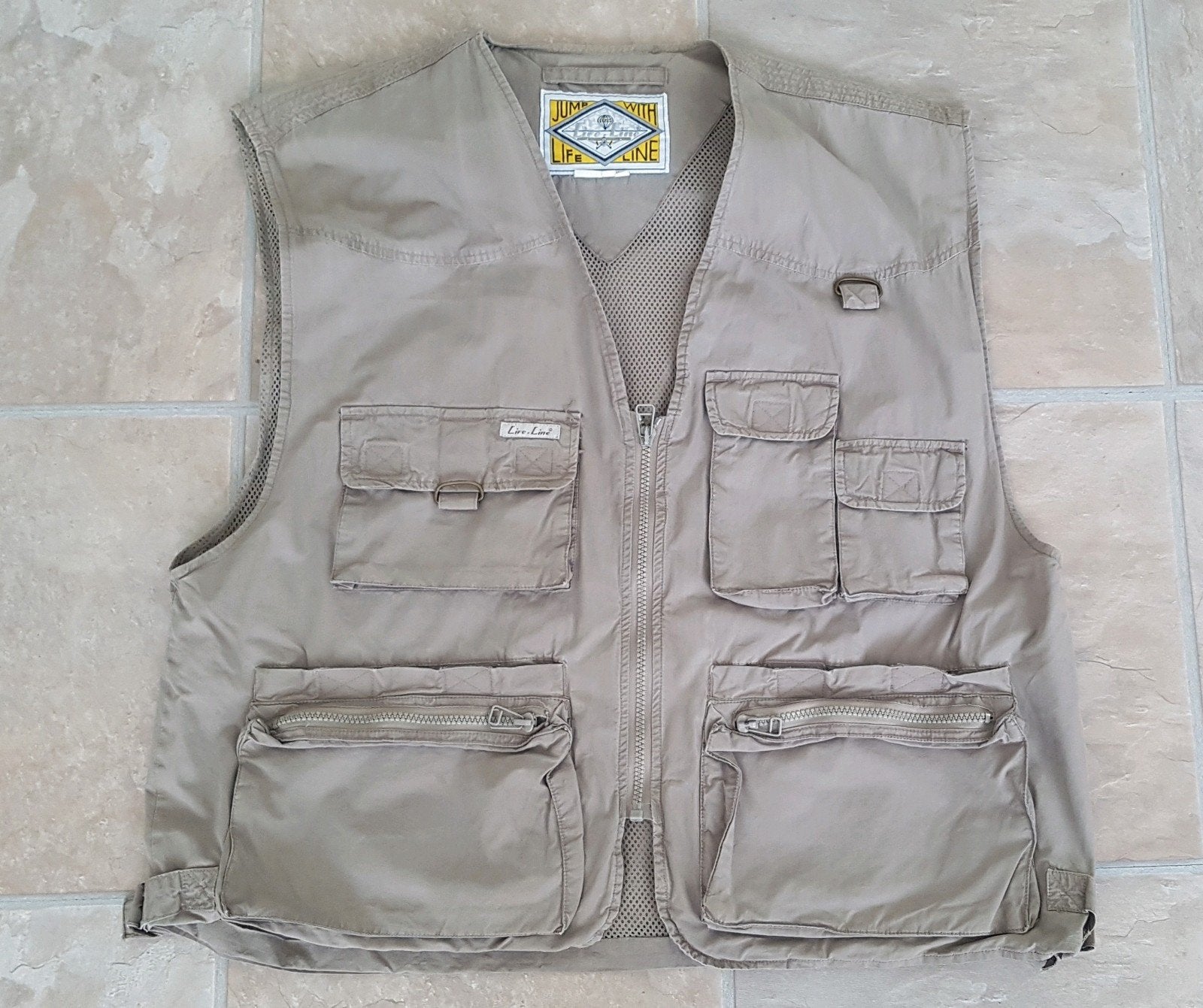 Life-Line Lusaka Heren Vest - Beige, Maat L, Ophalen of Verzenden, Gedragen, Life-Line