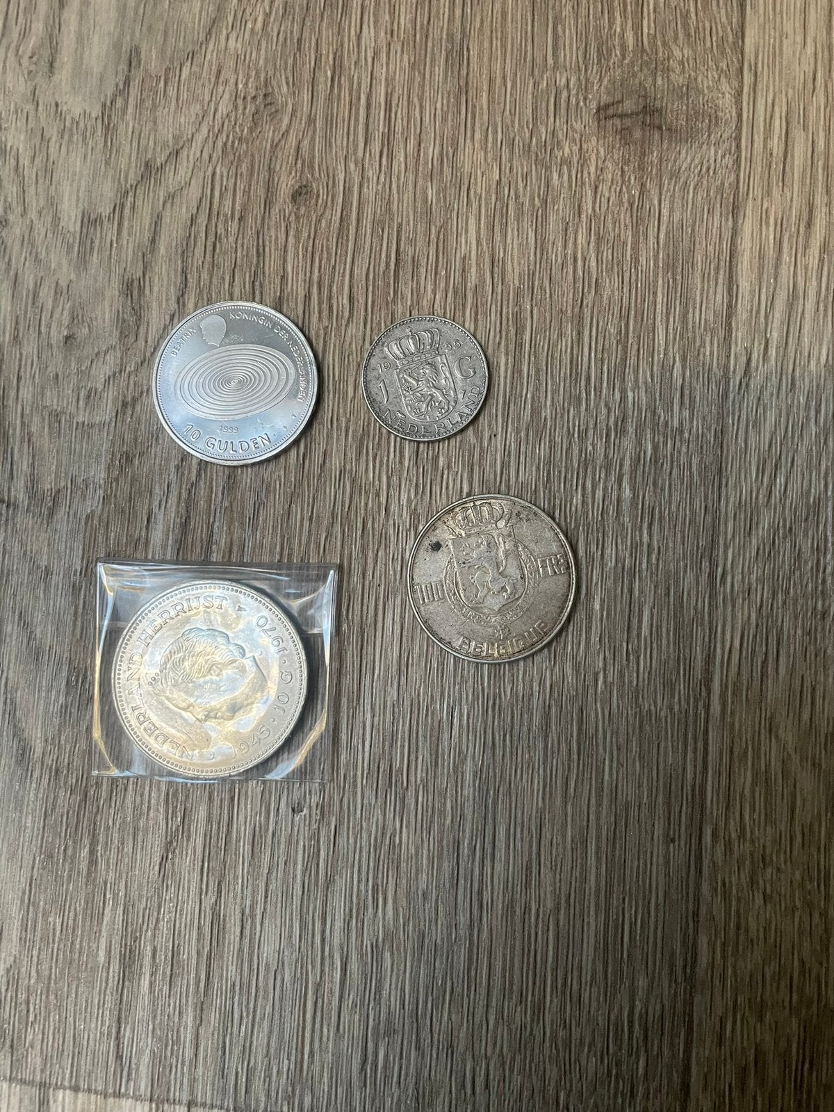 5 zilveren munten o.a zilveren tientjes en guldens!, Ophalen of Verzenden