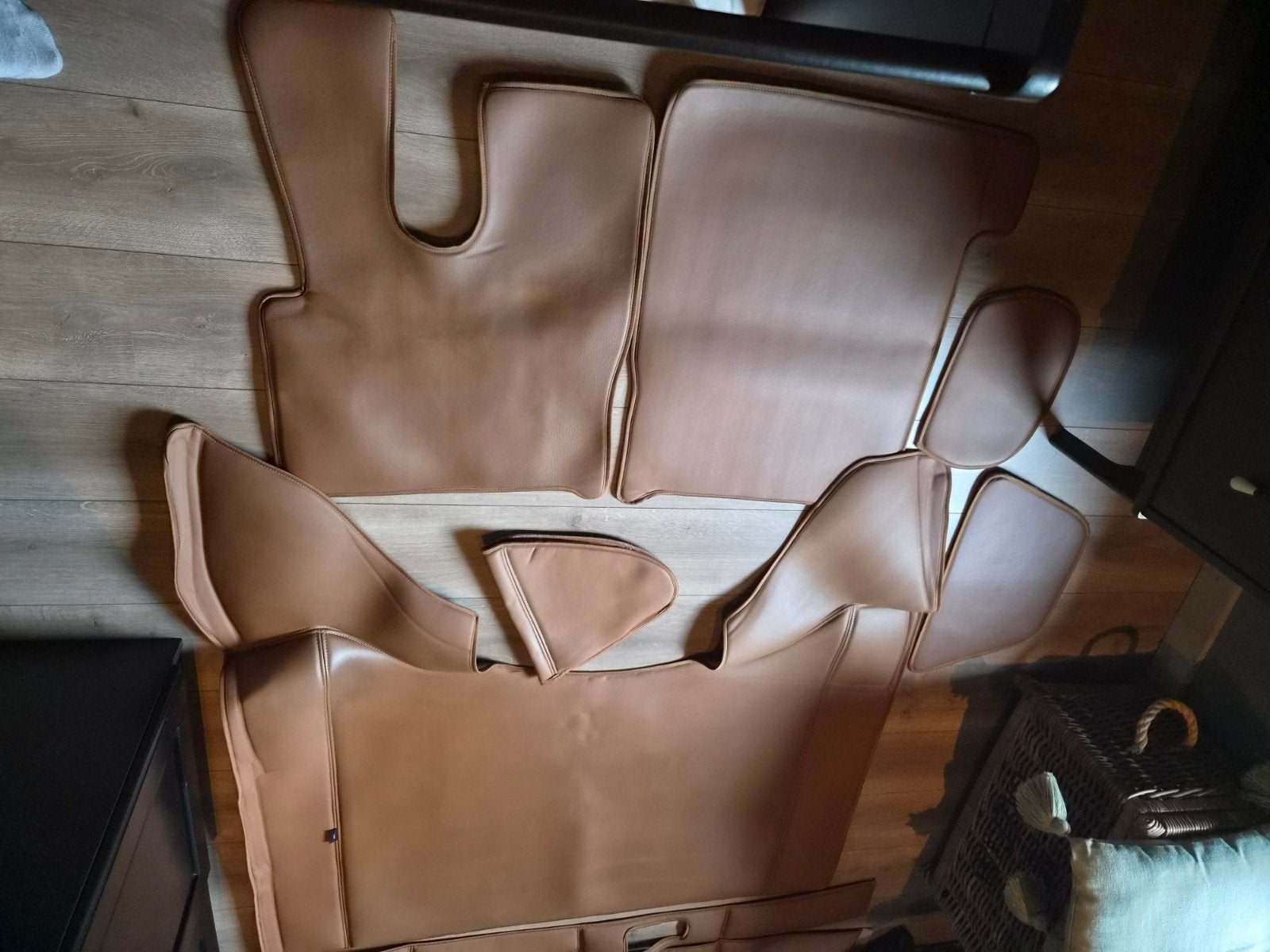 interieurbekleding bruin leder daf xf 105, Auto-onderdelen, Vrachtwagen-onderdelen, Ophalen, Gebruikt, DAF, Interieur en Bekleding