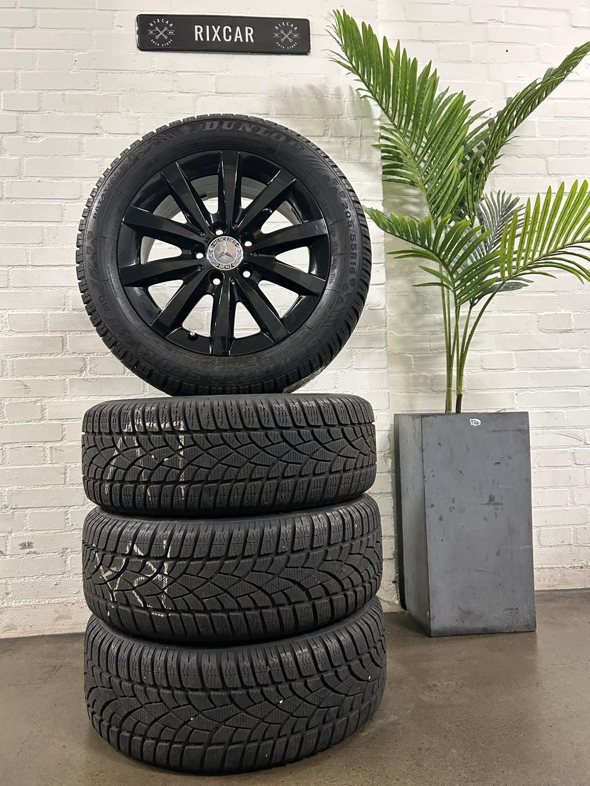 Originele Mercedes A-Klasse velgenset + Dunlop Winterbanden, Auto-onderdelen, Banden en Velgen, Ophalen, Gebruikt, -, -